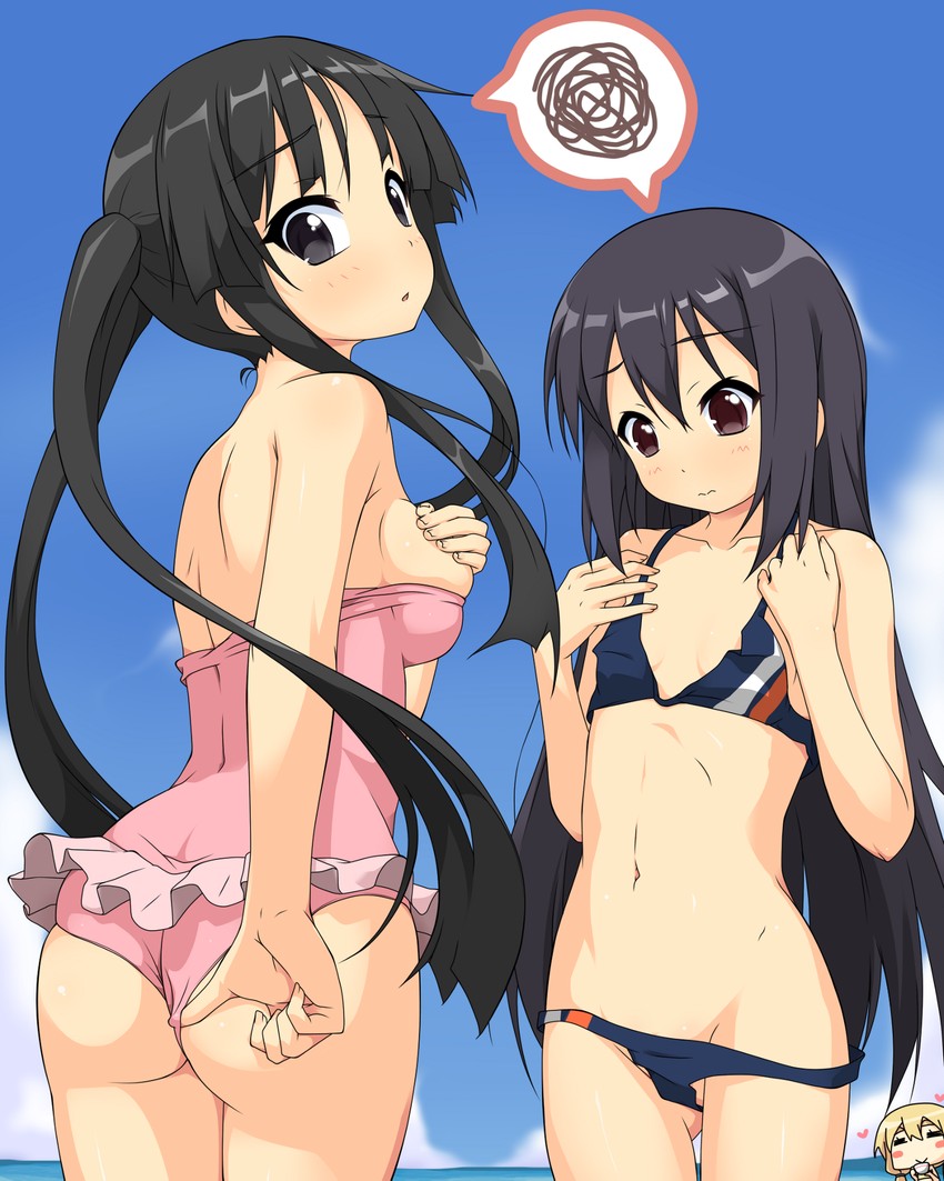 akiyama mio, nakano azusa, and kotobuki tsumugi (k-on!) drawn by k10k