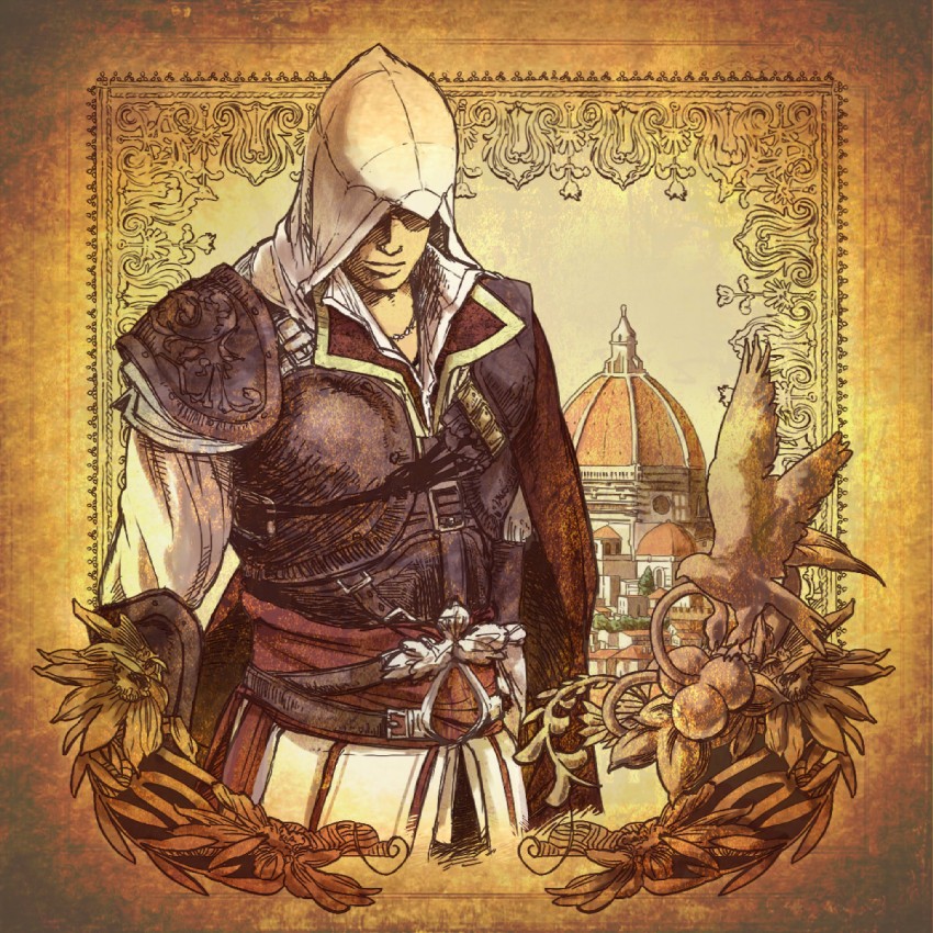 ezio auditore da firenze (assassin's creed and 1 more) drawn by hinoe_(dd_works)