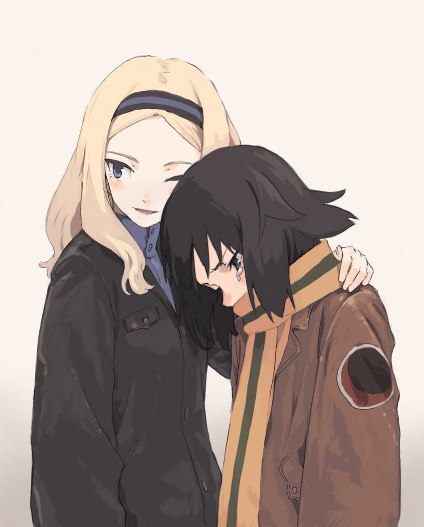 kanno naoe and aleksandra i. pokryshkin (world witches series and 1 more) drawn by shiratama_(hockey)