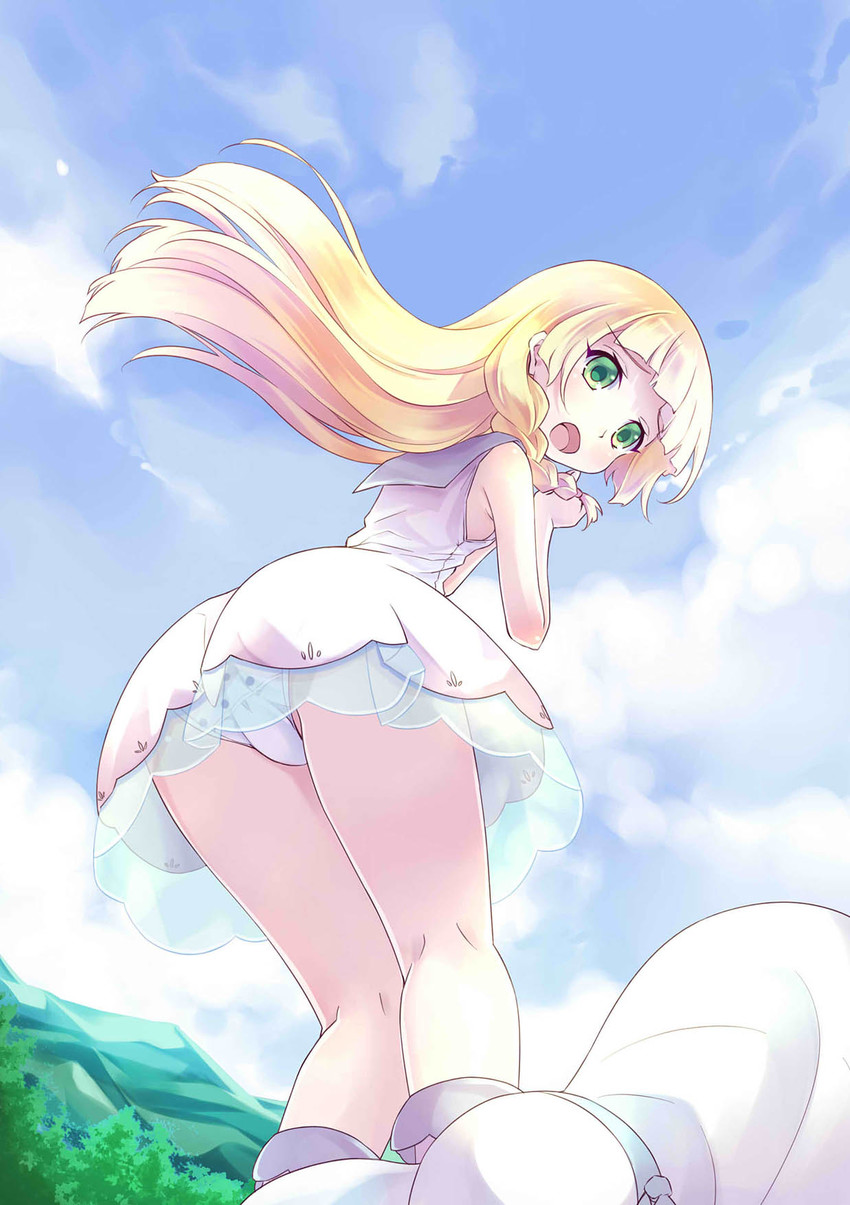lillie (pokemon and 2 more) drawn by 54hao.