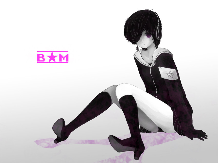 black matagi (black rock shooter) drawn by miyume