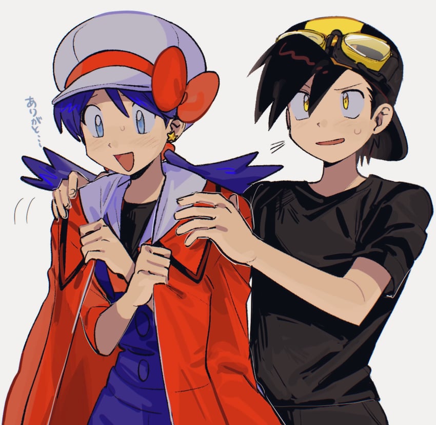 ethan and kris (pokemon and 1 more) drawn by afyewv5