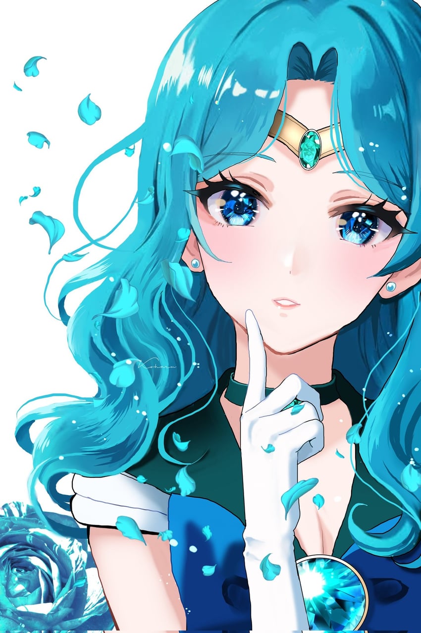 kaiou michiru and sailor neptune (bishoujo senshi sailor moon) drawn by koharumichi
