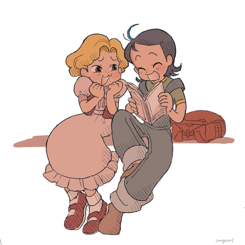 senoo aiko and yokokawa nobuko (ojamajo doremi) drawn by sasai_sayuri
