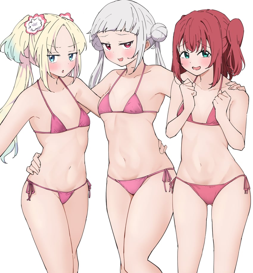 osawa rurino, kurosawa ruby, and arashi chisato (love live! and 3 more) drawn by liz_(piyoko_piyop)