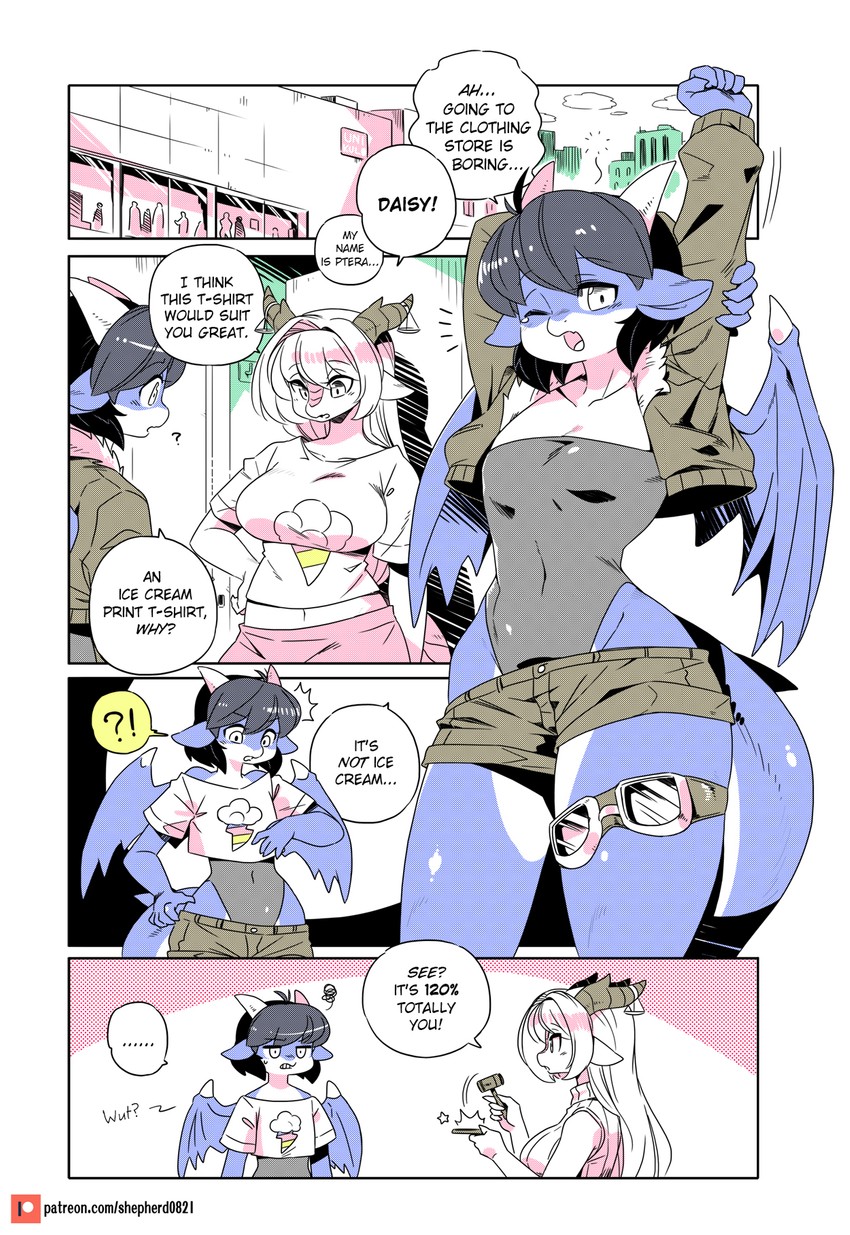 rainbow dash, levia, and ptera (my little pony and 2 more) drawn by shepherd0821