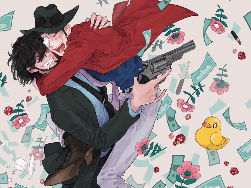 arsene lupin iii and jigen daisuke (lupin iii) drawn by urourooooo