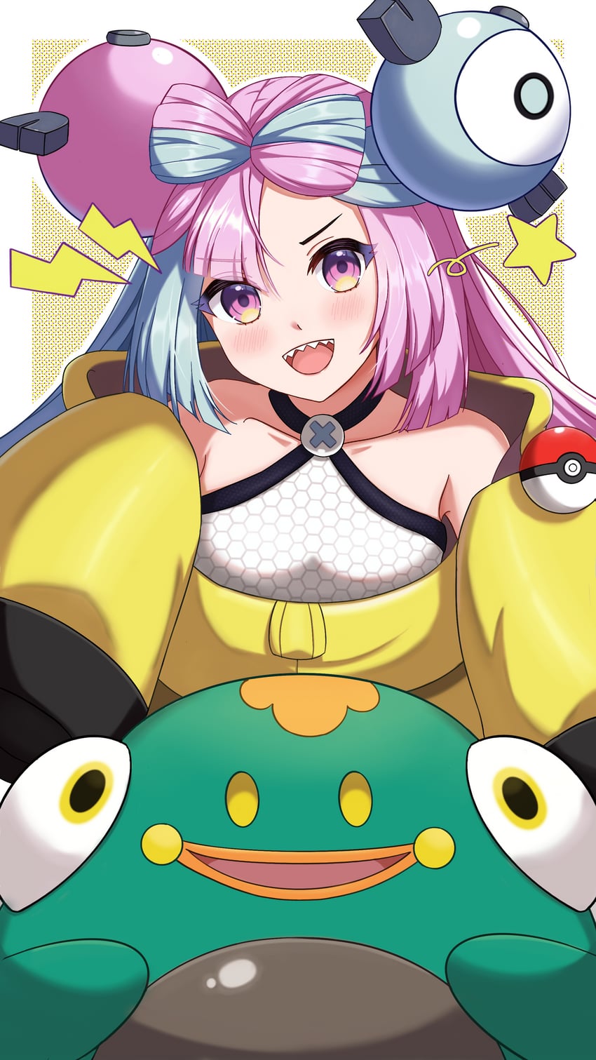 iono and bellibolt (pokemon and 1 more) drawn by yeerasuto