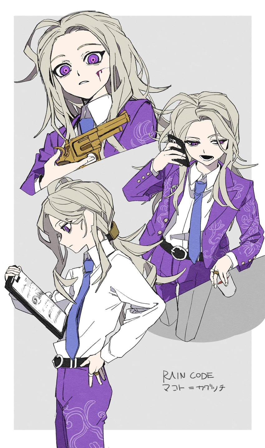 makoto kagutsuchi (master detective archives: rain code) drawn by mino_(minoponpon10)