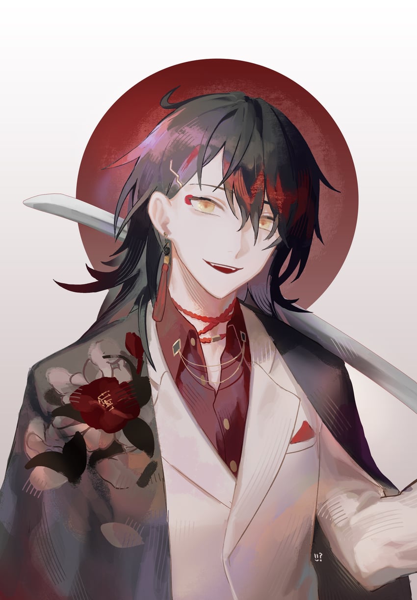 vox akuma (nijisanji and 1 more) drawn by eucacell