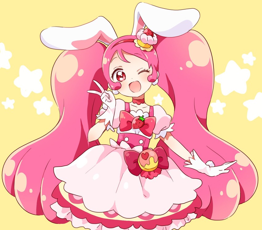 usami ichika and cure whip (precure and 1 more) drawn by namori