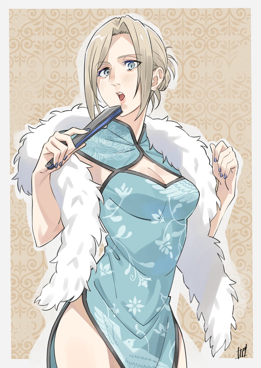 annie leonhart (shingeki no kyojin) drawn by grasshopper193