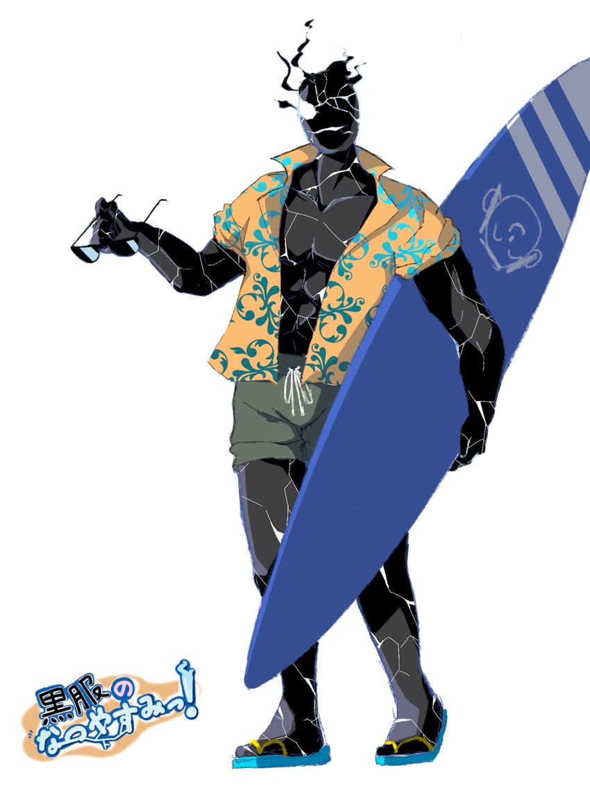 sensei, doodle sensei, and black suit (blue archive) drawn by uni_gyoza