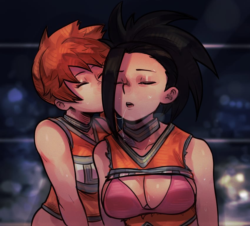 yaoyorozu momo and kendo itsuka (boku no hero academia) drawn by fluffydango