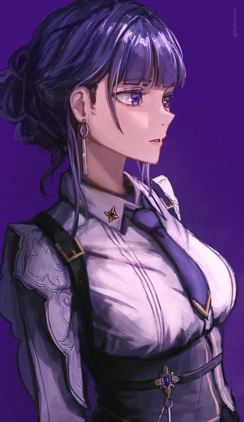 raiden mei (honkai and 1 more) drawn by rozenoroze