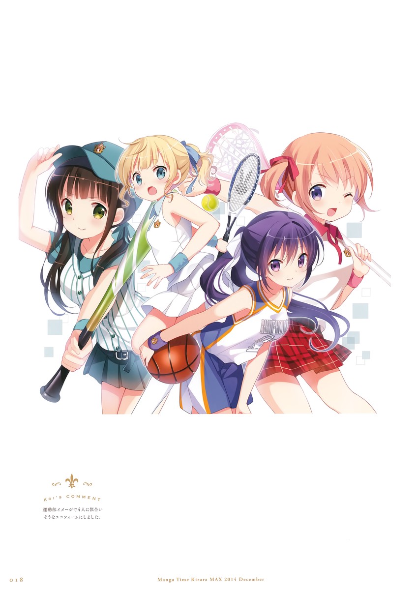hoto cocoa, kirima syaro, tedeza rize, and ujimatsu chiya (gochuumon wa usagi desu ka?) drawn by koi_(koisan)