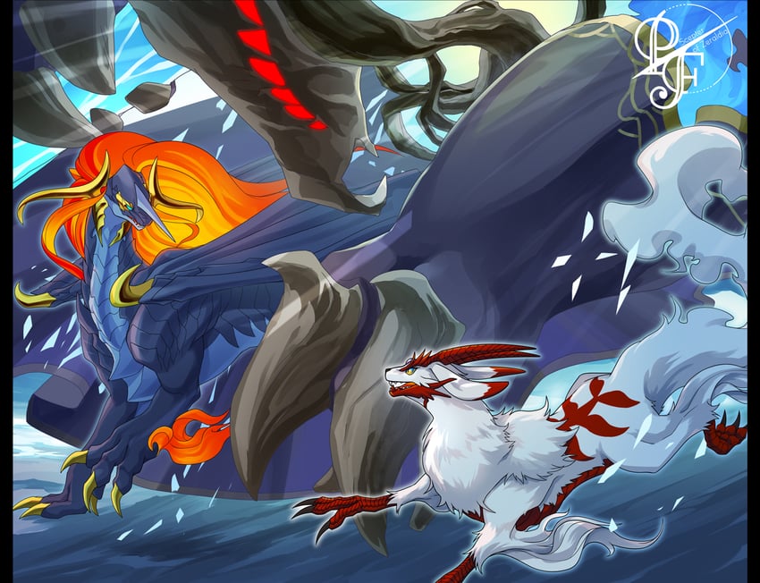 pixiv fantasia and 1 more drawn by ketaru