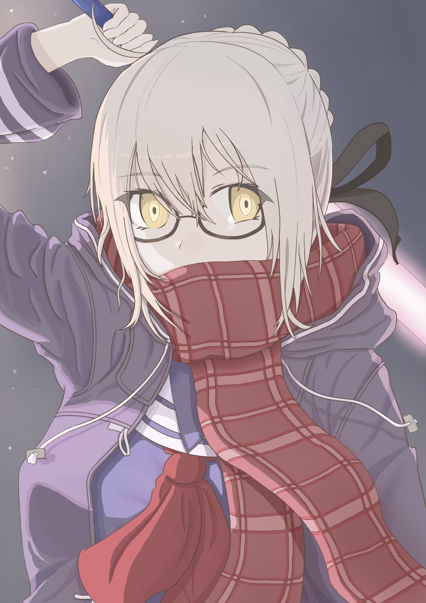 artoria pendragon and mysterious heroine x alter (fate and 1 more) drawn by icetea_art