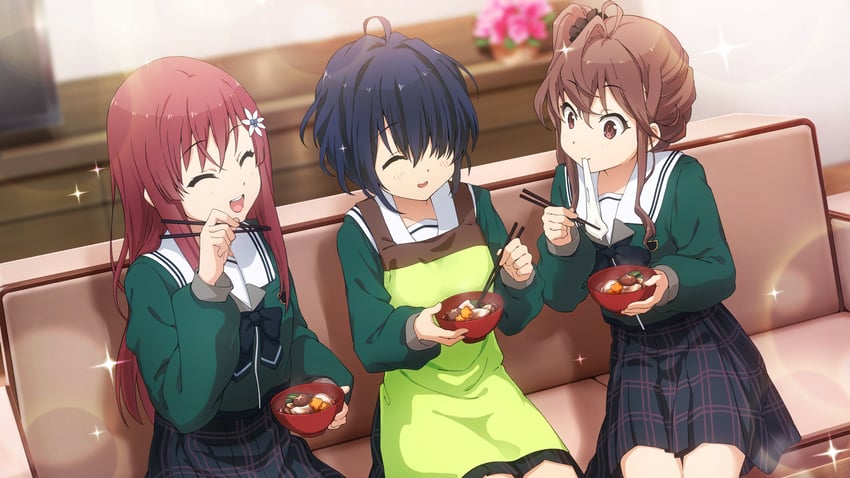 takigawa miu, sato reika, and toda jun (22/7 and 1 more)