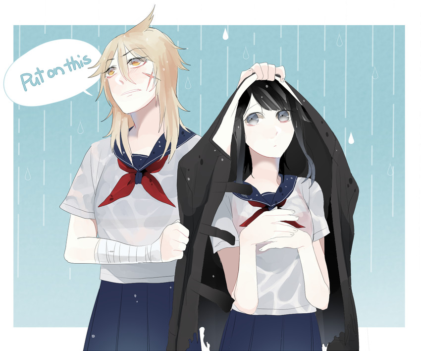ayano aishi and osoro shidesu (yandere simulator) drawn by koumi04