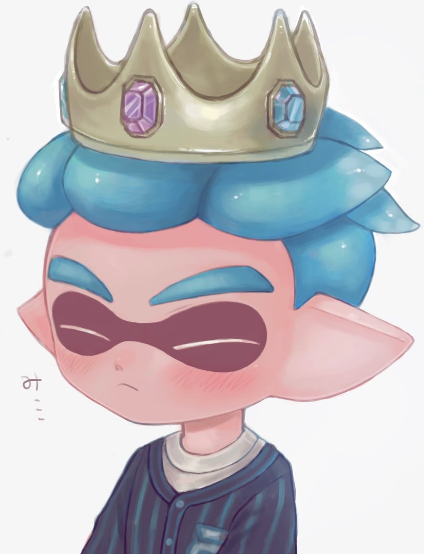 inkling player character and inkling boy (splatoon) drawn by lc02_nao