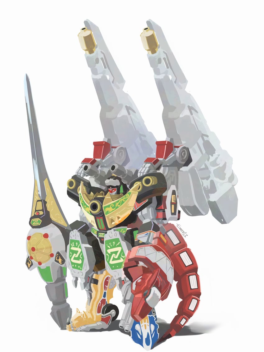 gouryuujin (super sentai and 1 more) drawn by exocet_(exocet4)