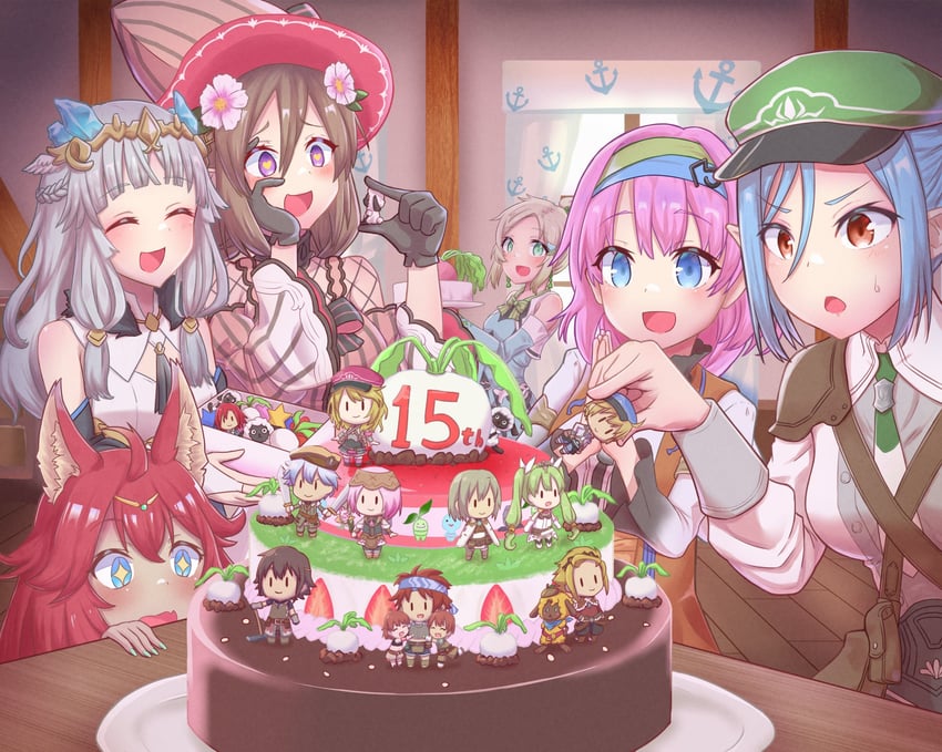 frey, mice, ludmila, lest, alice, and 13 more (rune factory and 6 more) drawn by terumasa_(amanoy)