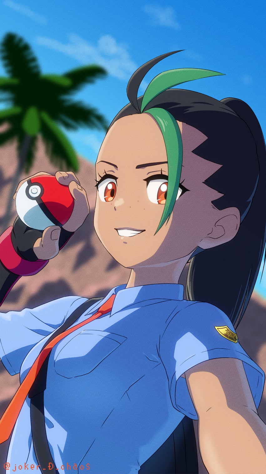 nemona (pokemon and 1 more) drawn by joker_d_chaos