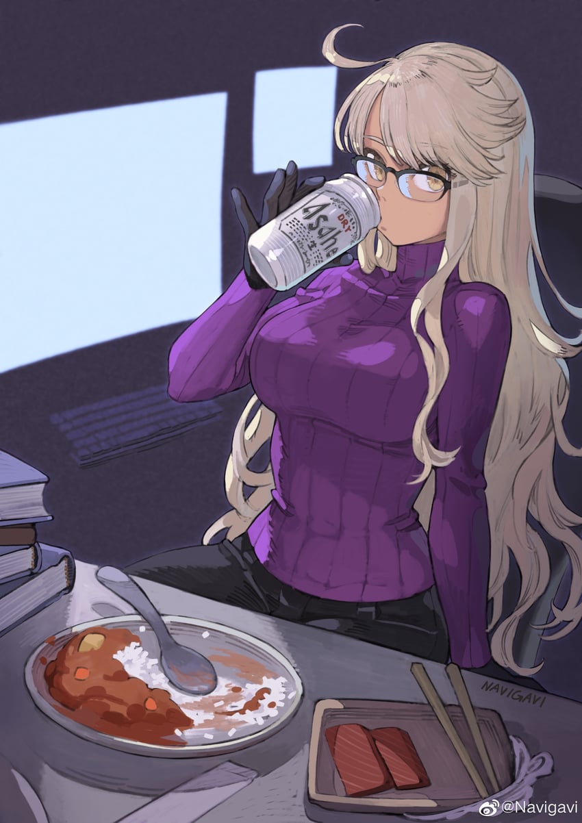 alma armas (va-11 hall-a) drawn by jun_(navigavi)
