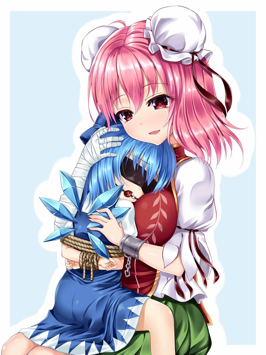 cirno and ibaraki kasen (touhou) drawn by u2_(5798239)