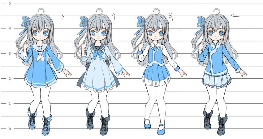 madobe ichika (original and 3 more) drawn by karv