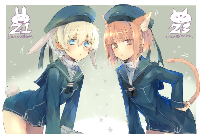 z1 leberecht maass and z3 max schultz (kantai collection) drawn by yukko