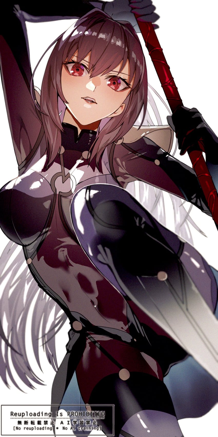 scathach (fate and 1 more) drawn by kabosoi_mangaka