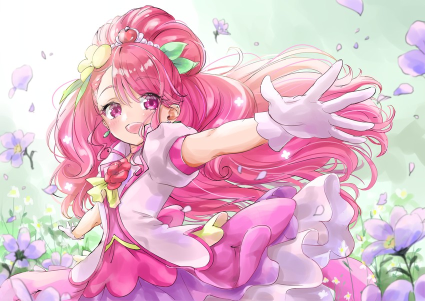 hanadera nodoka and cure grace (precure and 1 more) drawn by duko