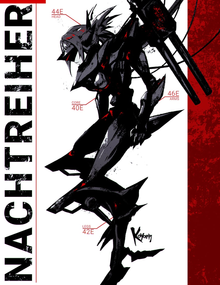 armored core and 1 more drawn by koyorin