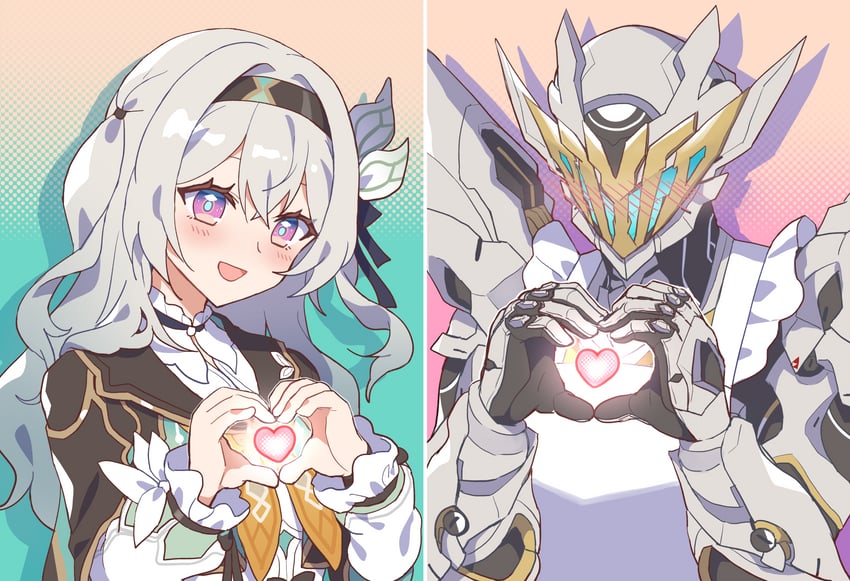 firefly and sam (honkai and 1 more) drawn by sakana_(fishchunk)
