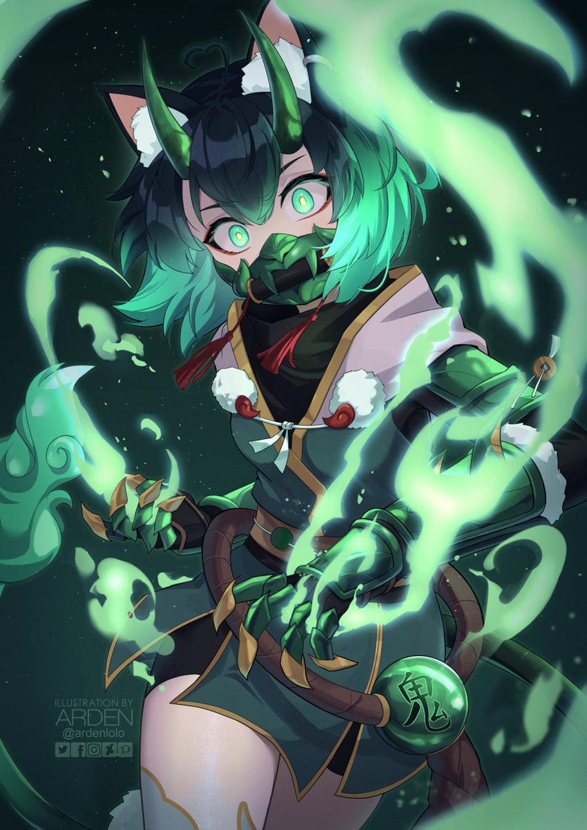 girl dm (indie virtual youtuber) drawn by ardenlolo