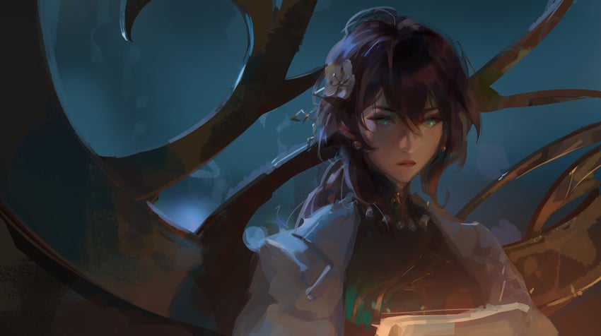 ruan mei (honkai and 1 more) drawn by crmnlmlfhntr