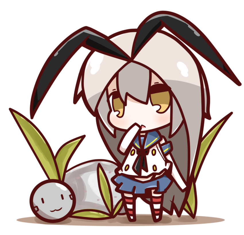 shimakaze and rensouhou-chan (kantai collection and 1 more) drawn by nuu_(nu-nyu)