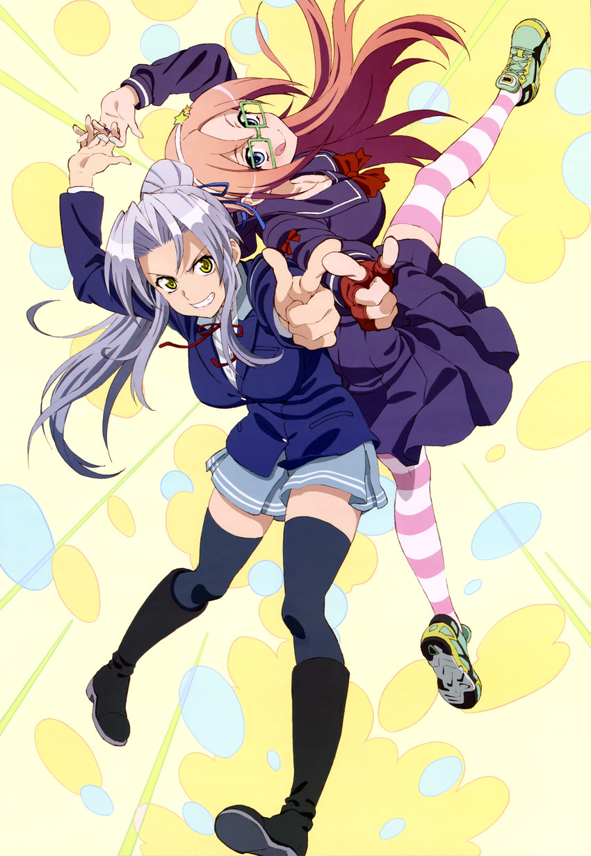 kiba mikoto and nashida oriha (nyantype and 1 more)