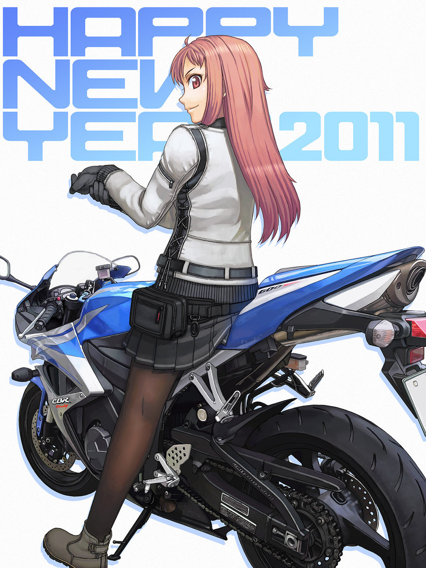 motorcycle girl (original) drawn by itou_(onsoku_tassha)