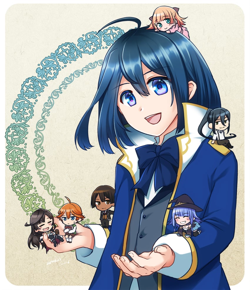 charlotte wraith, ars louvent, lycia plaid, rietz muses, mireille grangeon, and 2 more (tensei kizoku kantei skill de nariagaru) drawn by mutsuki_yui