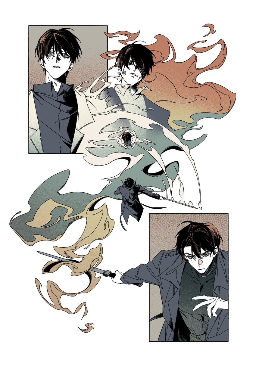 kim dokja and yoo joonghyuk (omniscient reader's viewpoint) drawn by benkdjjituibot