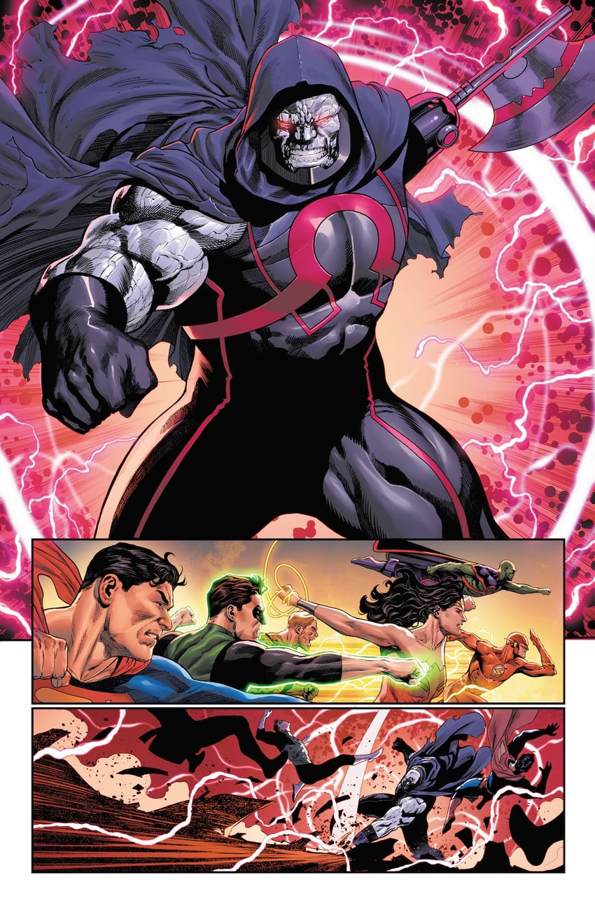 superman, wonder woman, green lantern, hal jordan, the flash, and 3 more (dc comics and 1 more) drawn by alejandro_sanchez and sampere_art