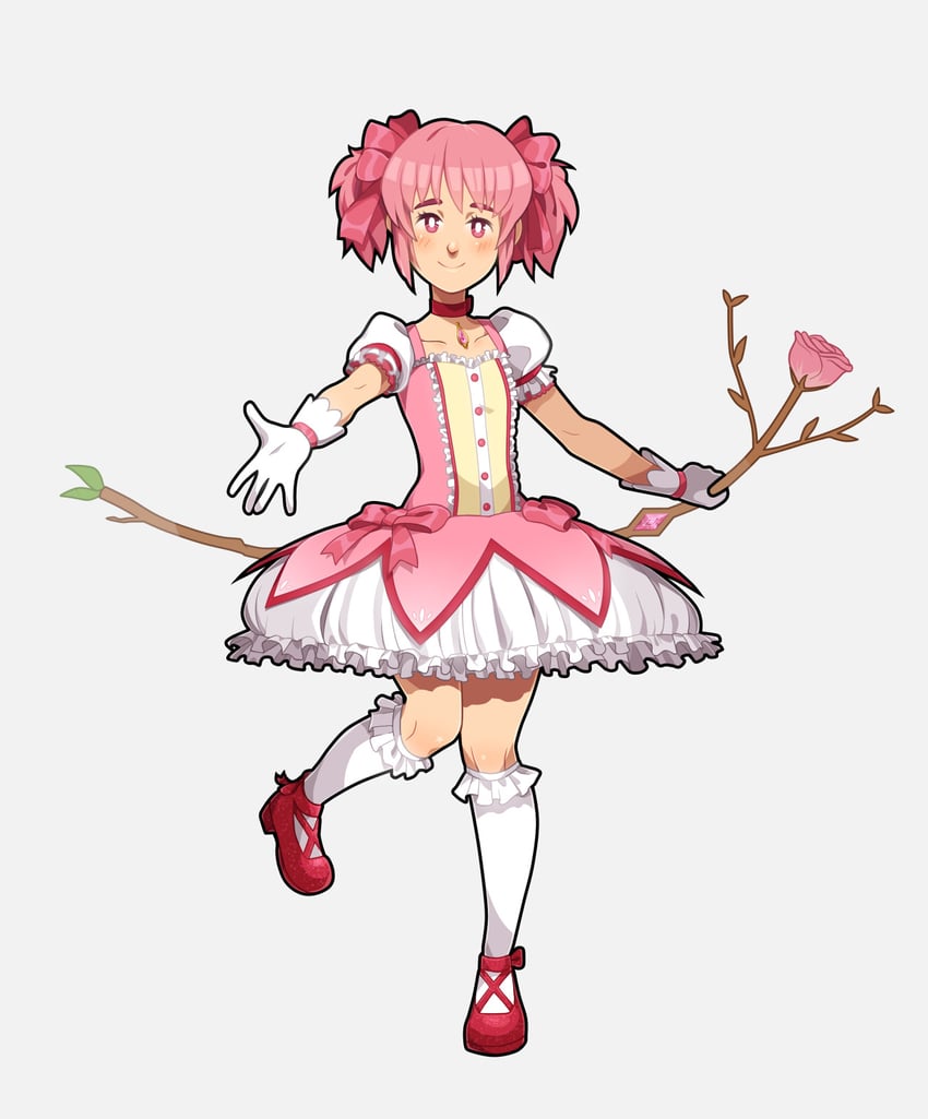 kaname madoka (mahou shoujo madoka magica) drawn by alexia_khodanian
