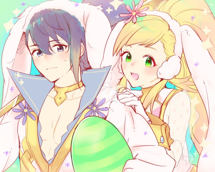 sharena and alfonse (fire emblem and 1 more) drawn by sou_mei