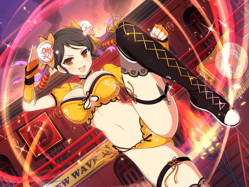 meimei (senran kagura and 2 more) drawn by yaegashi_nan
