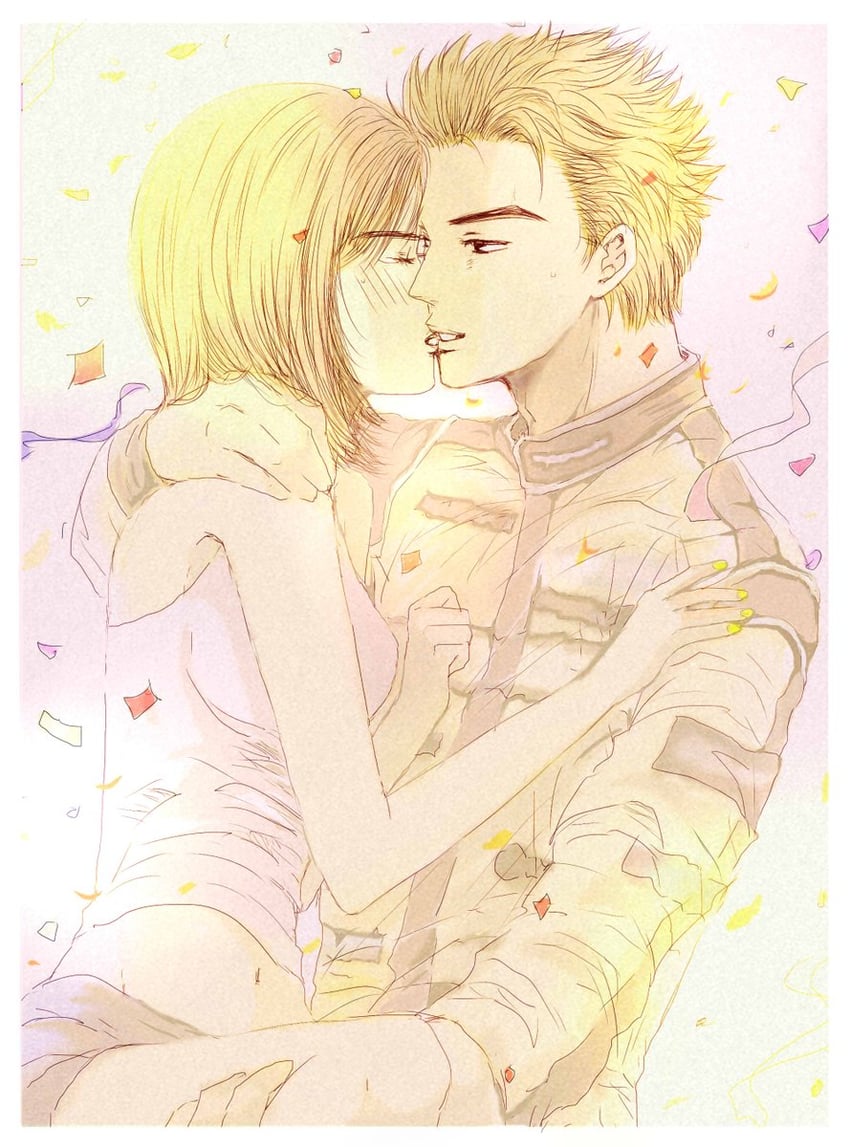 takahashi keisuke and iwase kyouko (initial d) drawn by metalk203011