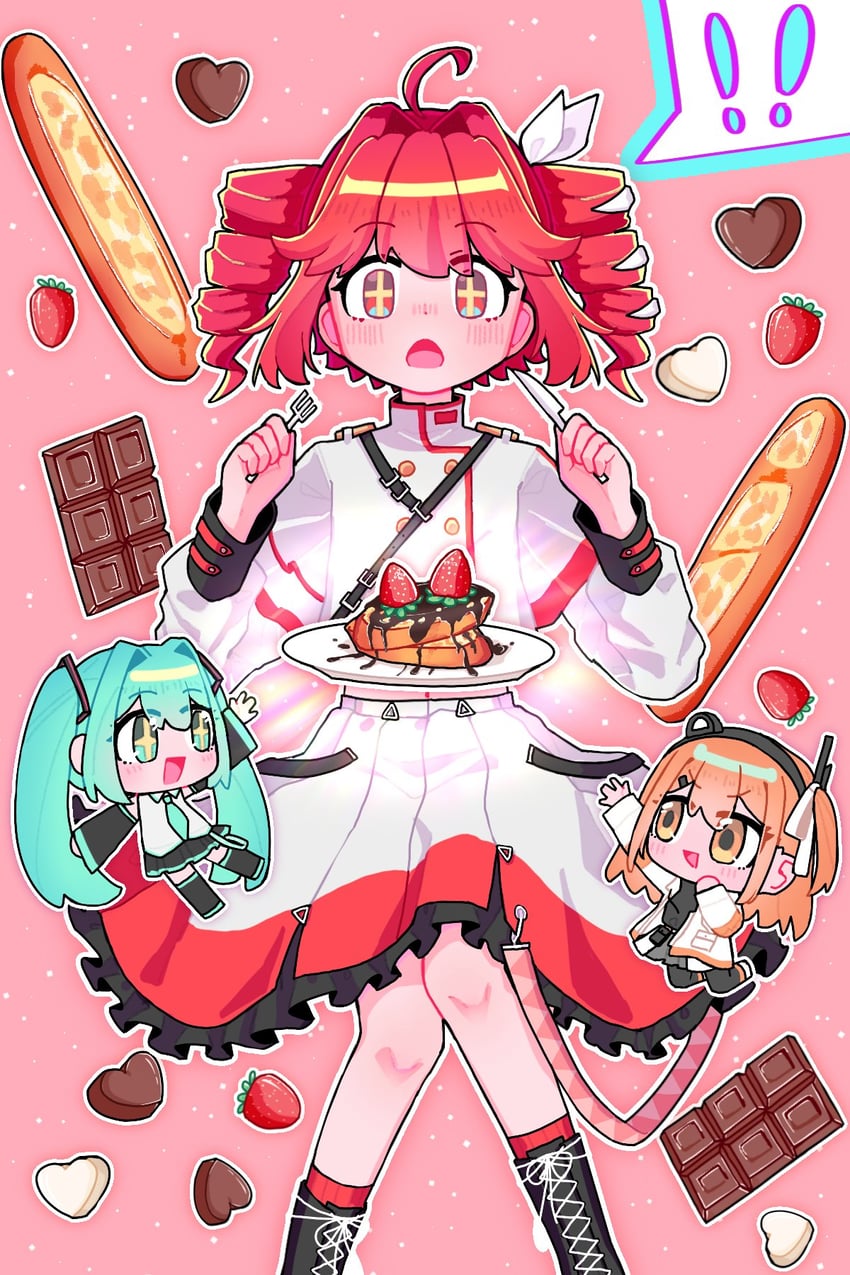 hatsune miku, kasane teto, and adachi rei (vocaloid and 3 more) drawn by yue_qianye