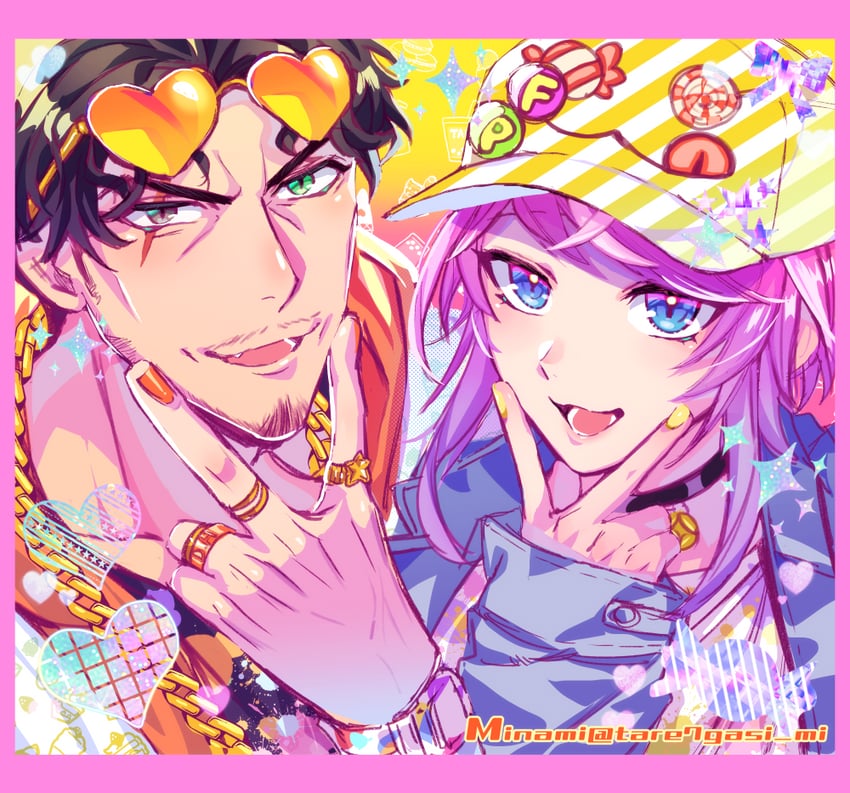 amemura ramuda and amayado rei (hypnosis mic) drawn by tare7gasi_mi